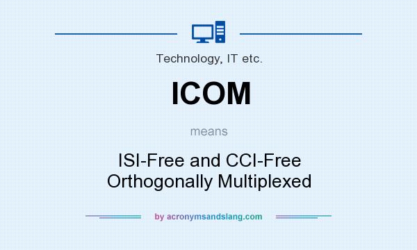 What does ICOM mean? It stands for ISI-Free and CCI-Free Orthogonally Multiplexed
