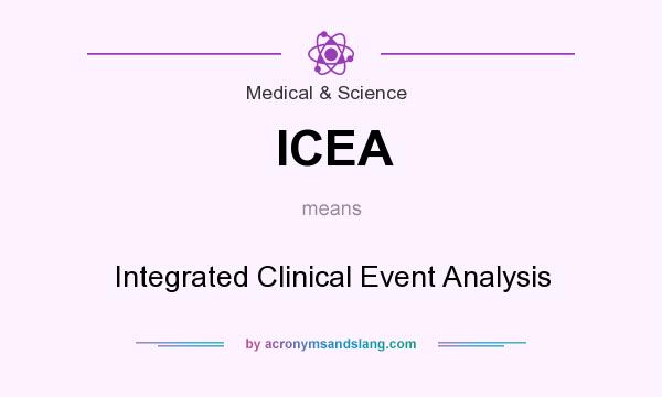 What does ICEA mean? It stands for Integrated Clinical Event Analysis