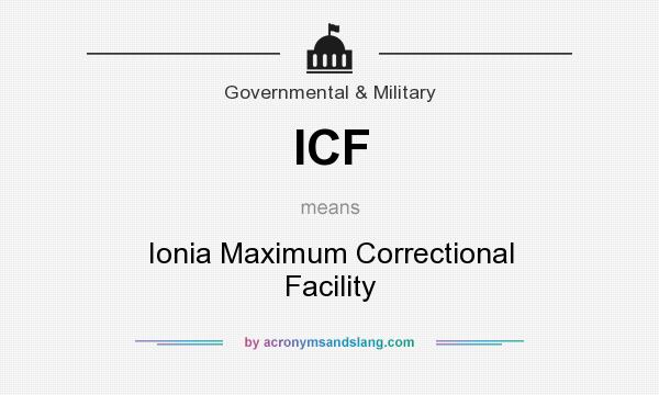 What does ICF mean? It stands for Ionia Maximum Correctional Facility