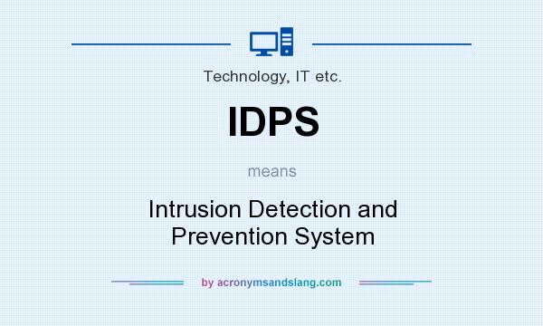 What does IDPS mean? It stands for Intrusion Detection and Prevention System