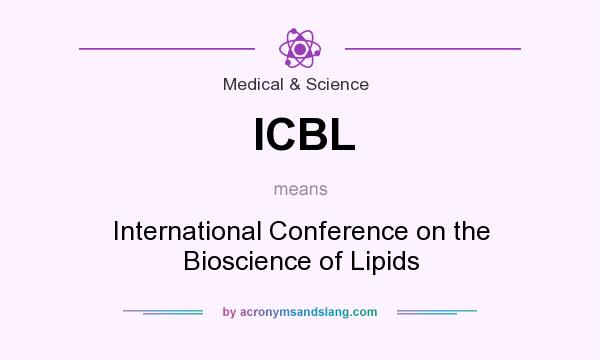 What does ICBL mean? It stands for International Conference on the Bioscience of Lipids