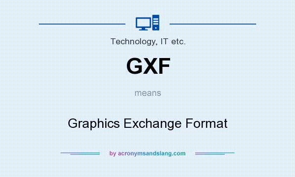 What does GXF mean? It stands for Graphics Exchange Format