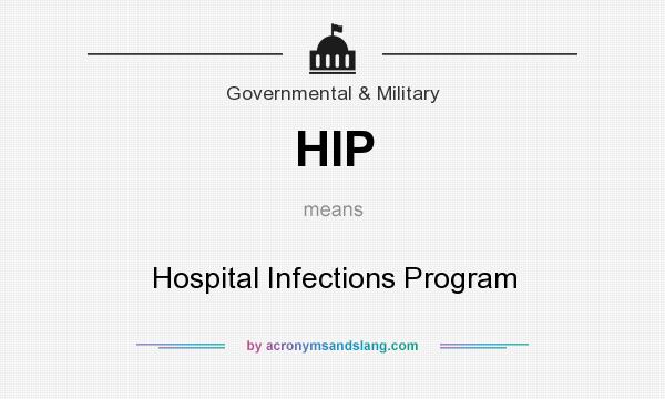 What does HIP mean? It stands for Hospital Infections Program