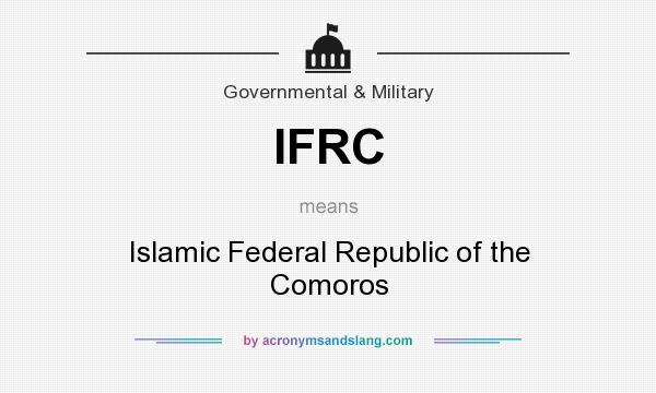What does IFRC mean? It stands for Islamic Federal Republic of the Comoros