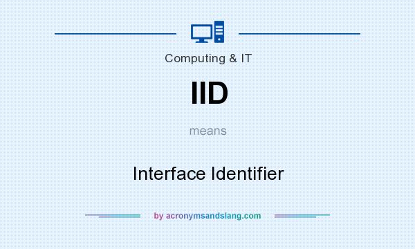 What does IID mean? It stands for Interface Identifier