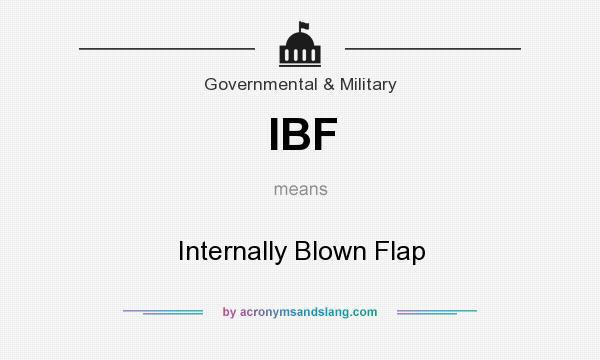 What does IBF mean? It stands for Internally Blown Flap