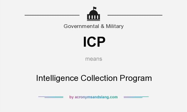 What does ICP mean? It stands for Intelligence Collection Program