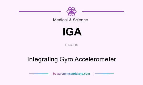 What does IGA mean? It stands for Integrating Gyro Accelerometer