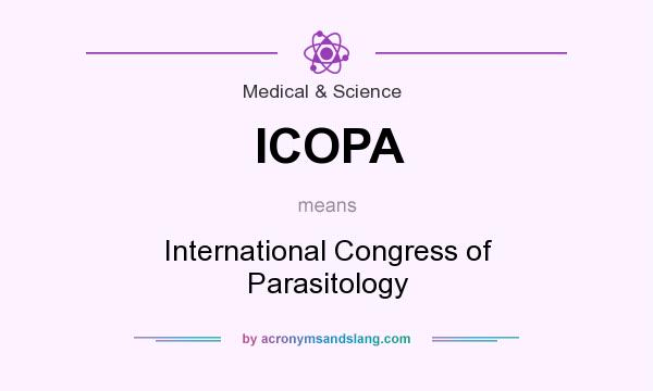 What does ICOPA mean? It stands for International Congress of Parasitology