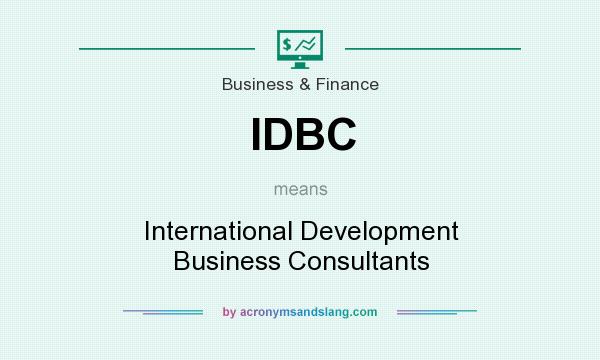 What does IDBC mean? It stands for International Development Business Consultants