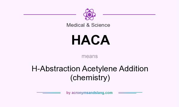 What does HACA mean? It stands for H-Abstraction Acetylene Addition (chemistry)
