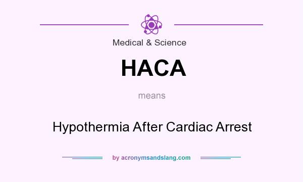 What does HACA mean? It stands for Hypothermia After Cardiac Arrest