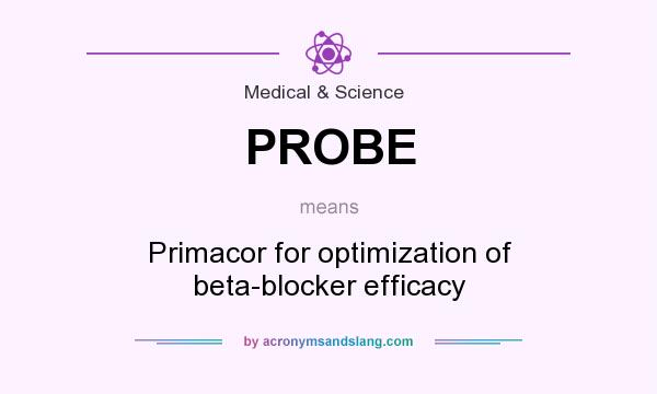 What does PROBE mean? It stands for Primacor for optimization of beta-blocker efficacy