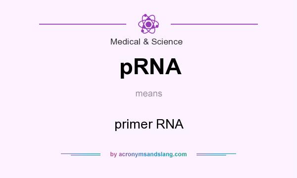 What does pRNA mean? It stands for primer RNA
