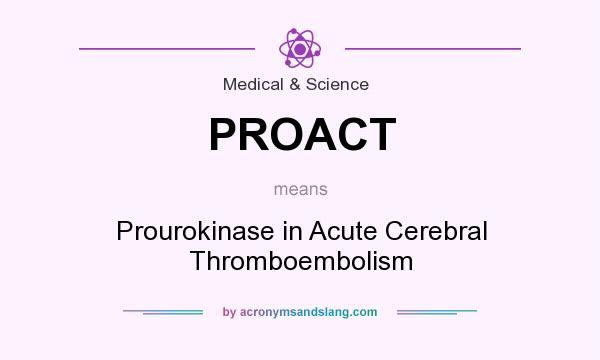 What does PROACT mean? It stands for Prourokinase in Acute Cerebral Thromboembolism