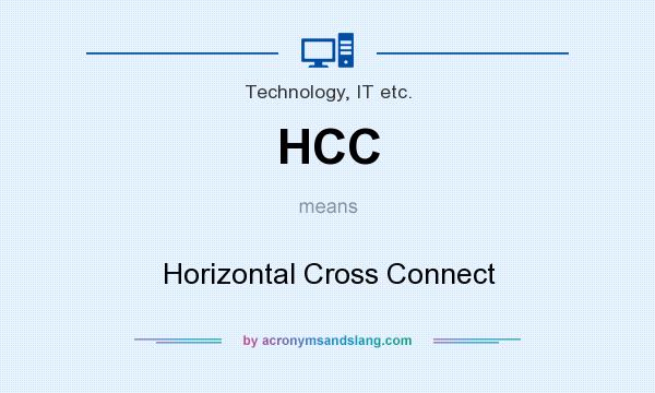 What does HCC mean? It stands for Horizontal Cross Connect