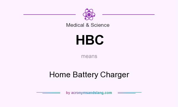 What does HBC mean? It stands for Home Battery Charger
