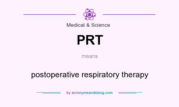 What does PRT mean? It stands for postoperative respiratory therapy