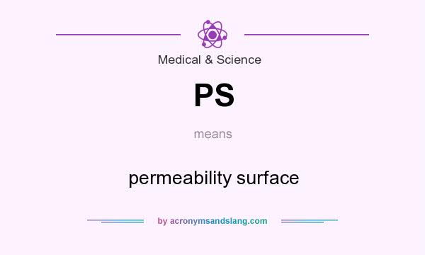 What does PS mean? It stands for permeability surface