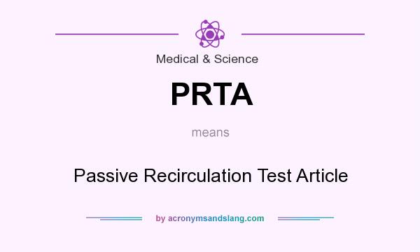 What does PRTA mean? It stands for Passive Recirculation Test Article