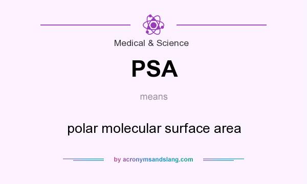 What does PSA mean? It stands for polar molecular surface area