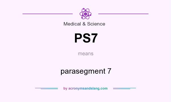 What does PS7 mean? It stands for parasegment 7