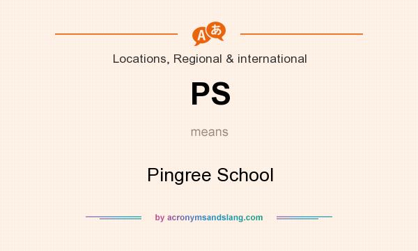 What does PS mean? It stands for Pingree School