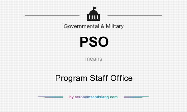 What does PSO mean? It stands for Program Staff Office