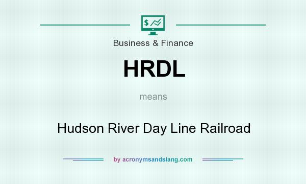 What does HRDL mean? It stands for Hudson River Day Line Railroad