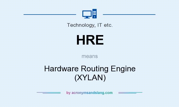 What does HRE mean? It stands for Hardware Routing Engine (XYLAN)