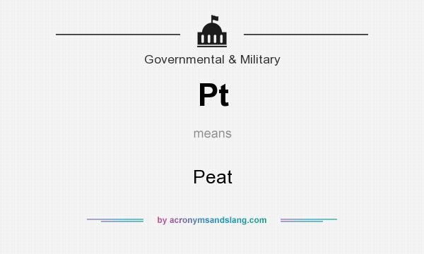 What does Pt mean? It stands for Peat