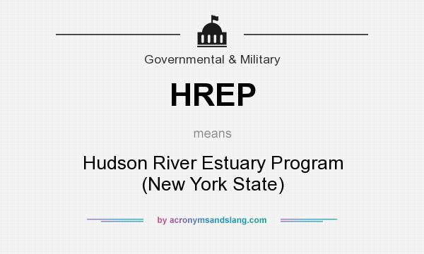 What does HREP mean? It stands for Hudson River Estuary Program (New York State)