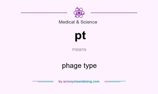 What does pt mean? It stands for phage type