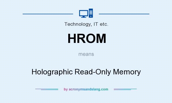 What does HROM mean? It stands for Holographic Read-Only Memory