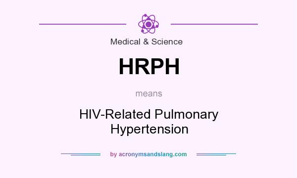 What does HRPH mean? It stands for HIV-Related Pulmonary Hypertension