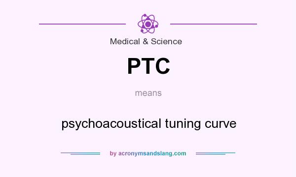 What does PTC mean? It stands for psychoacoustical tuning curve