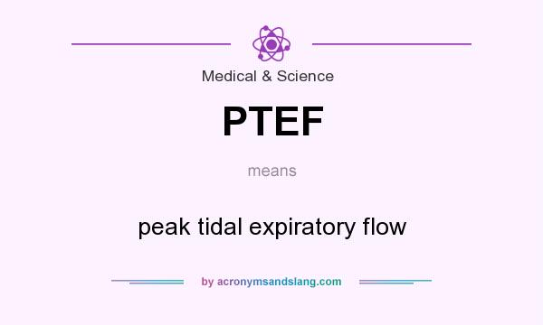 What does PTEF mean? It stands for peak tidal expiratory flow