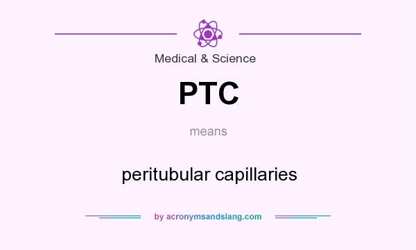 What does PTC mean? It stands for peritubular capillaries