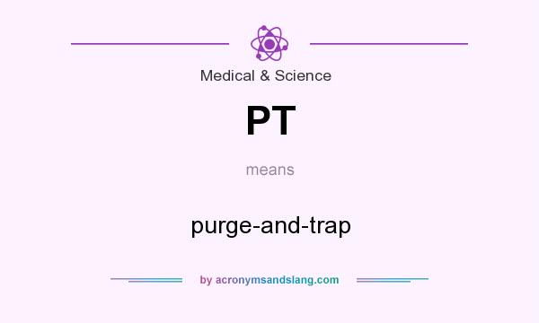 What does PT mean? It stands for purge-and-trap