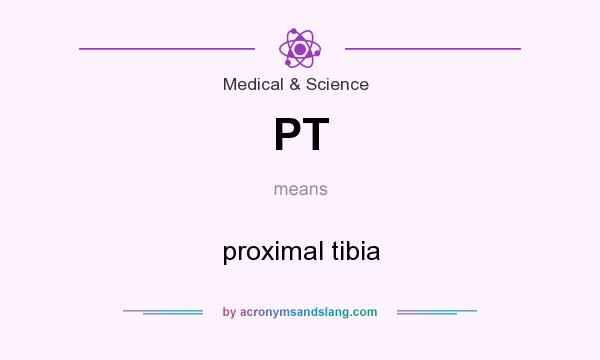 What does PT mean? It stands for proximal tibia