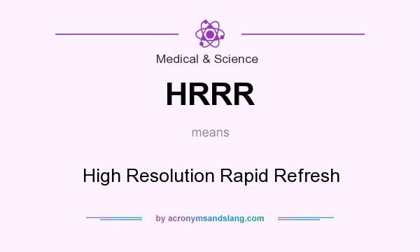 What does HRRR mean? It stands for High Resolution Rapid Refresh