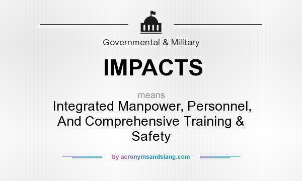 What does IMPACTS mean? It stands for Integrated Manpower, Personnel, And Comprehensive Training & Safety