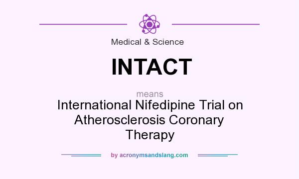 What does INTACT mean? It stands for International Nifedipine Trial on Atherosclerosis Coronary Therapy