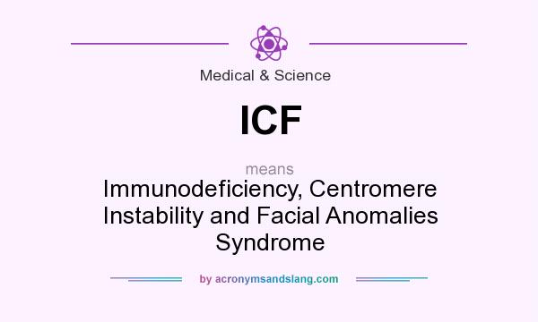 What does ICF mean? It stands for Immunodeficiency, Centromere Instability and Facial Anomalies Syndrome