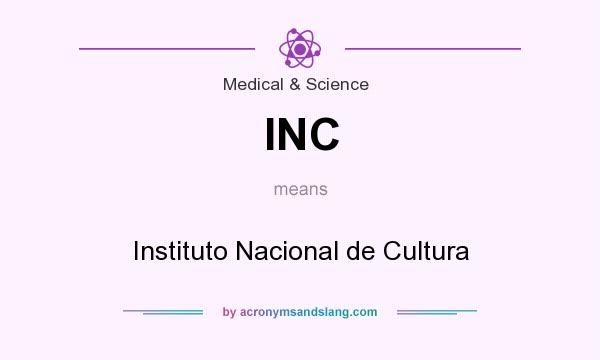 What does INC mean? It stands for Instituto Nacional de Cultura