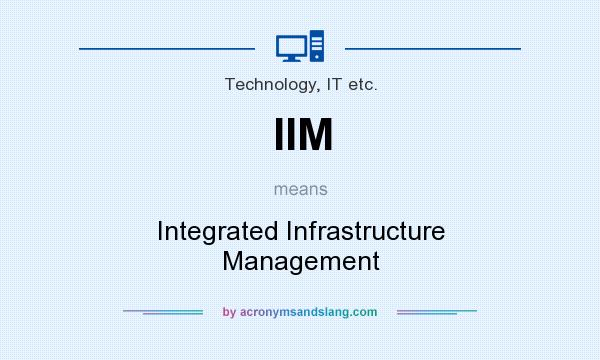 What does IIM mean? It stands for Integrated Infrastructure Management