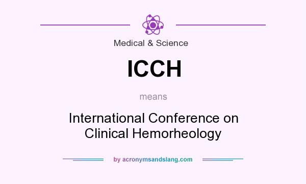 What does ICCH mean? It stands for International Conference on Clinical Hemorheology