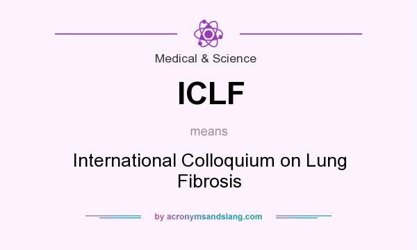 What does ICLF mean? It stands for International Colloquium on Lung Fibrosis