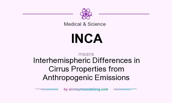 What does INCA mean? It stands for Interhemispheric Differences in Cirrus Properties from Anthropogenic Emissions