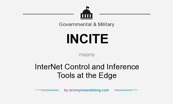 What does INCITE mean? It stands for InterNet Control and Inference Tools at the Edge